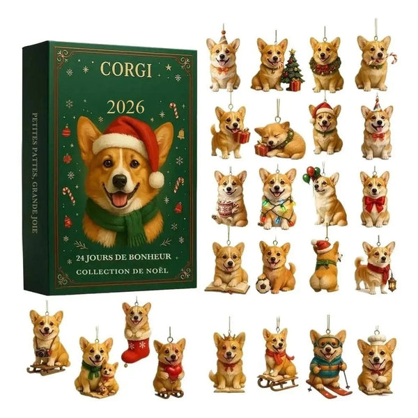 Calendrier de l'Avent pour chien – 24 cases en acrylique