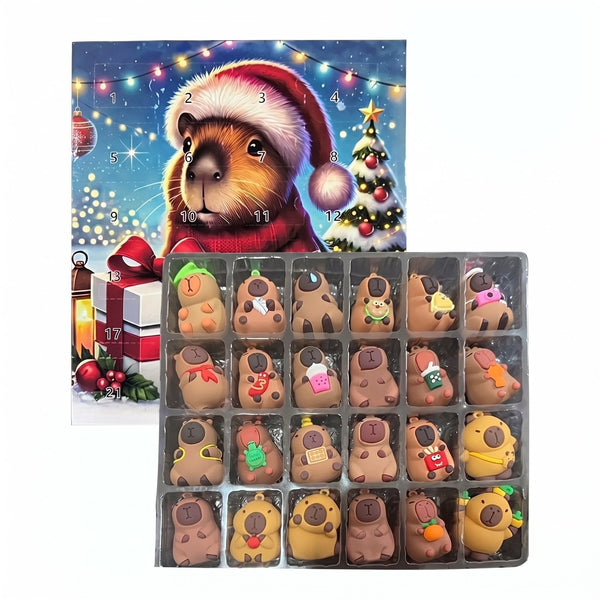 Calendrier de l'Avent Capybara 2026 – 24 figurines à collectionner