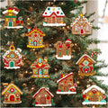 Ornements pain d'épices pour sapin – lot de 12
