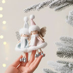 Ange en peluche à suspendre – ornement de Noël 15 à 20 cm