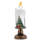 Boule à neige lumineuse – veilleuse LED Père Noël ou sapin