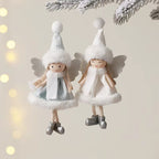 Ange en peluche à suspendre – ornement de Noël 15 à 20 cm