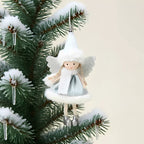 Ange en peluche à suspendre – ornement de Noël 15 à 20 cm