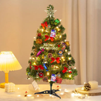 Mini sapin de Noël lumineux décoré – 50 ou 60 cm