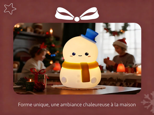 Veilleuse de Noël en silicone – tactile RGB et rechargeable
