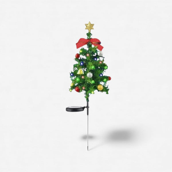 Sapin lumineux solaire à planter – LED multicolores