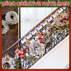 Ornements de Noël en bois brut à peindre – lot de 6