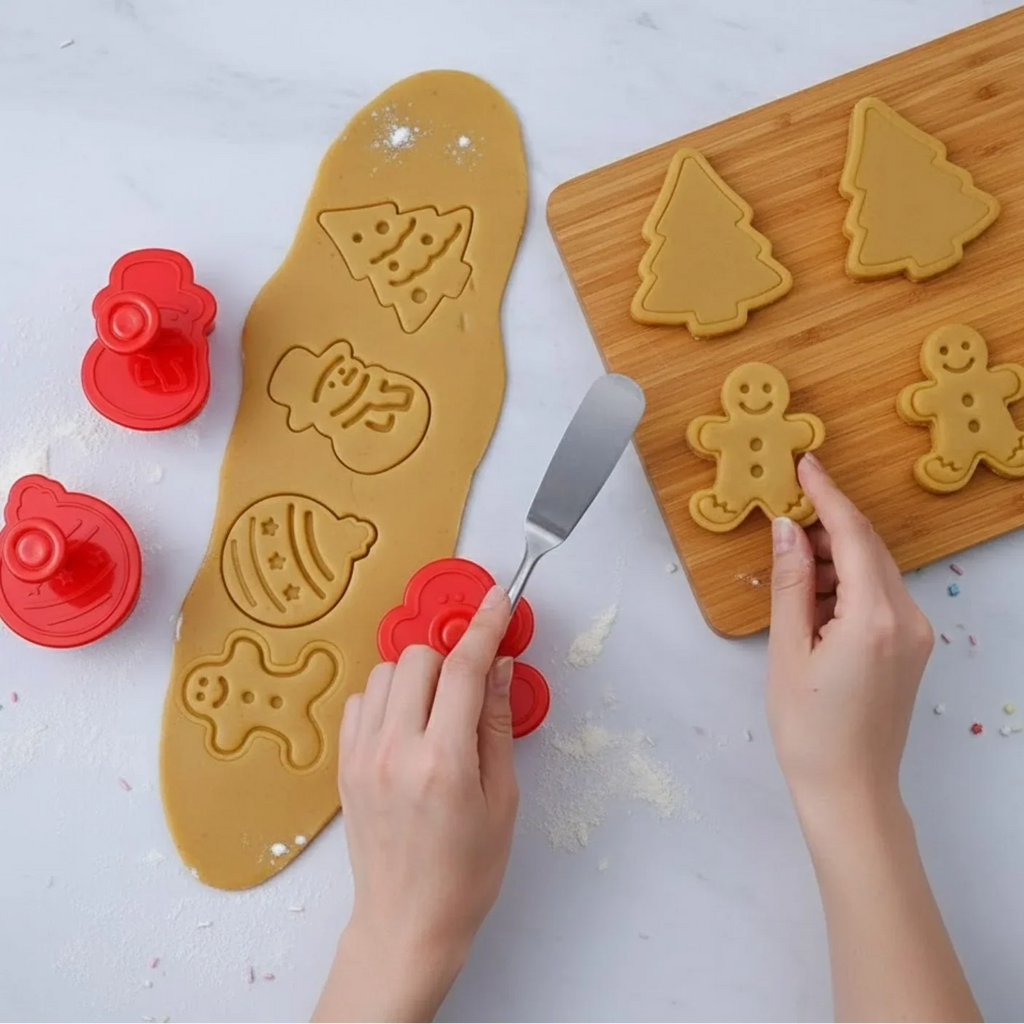 Emporte-pièces 3D de Noël – lot de 4 pour biscuits