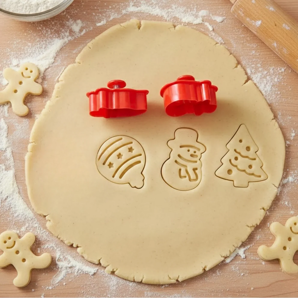 Emporte-pièces 3D de Noël – lot de 4 pour biscuits