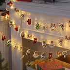 Guirlande lumineuse à piles – motifs de Noël