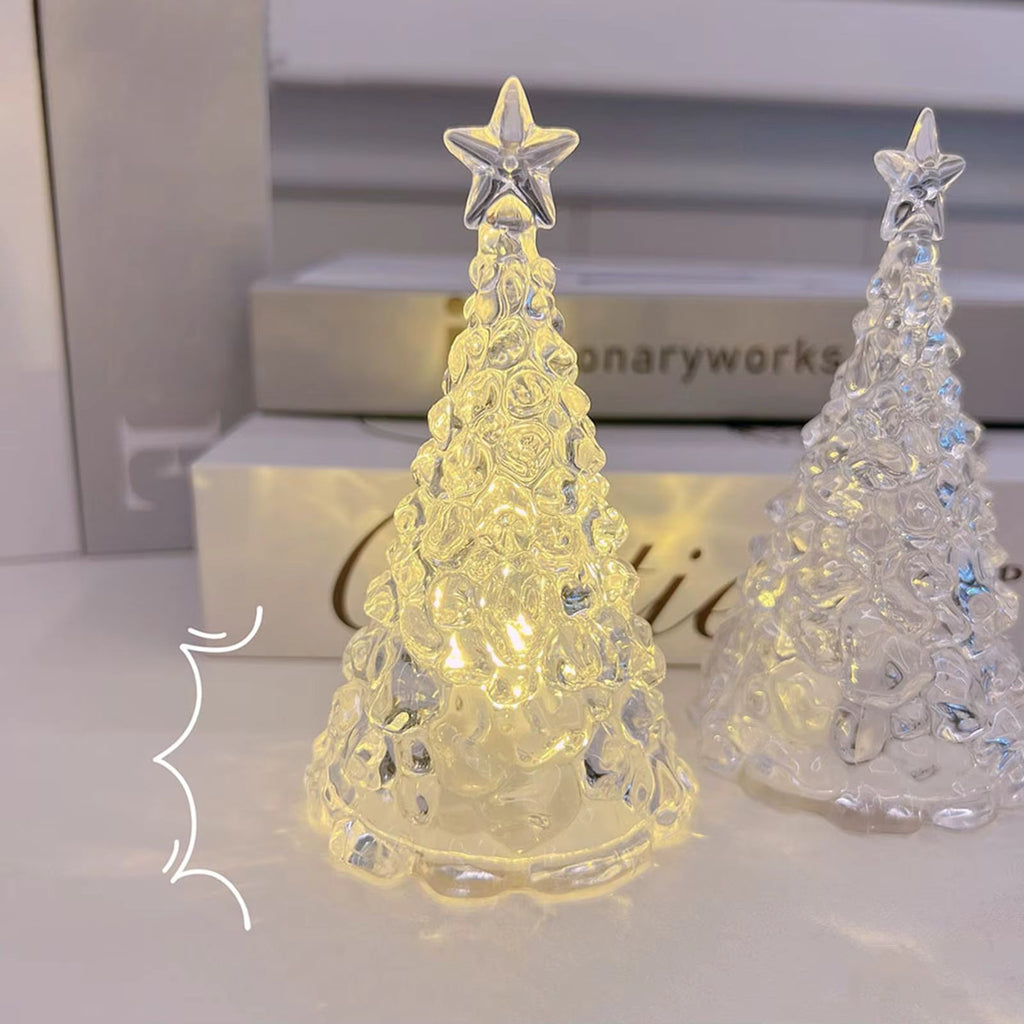 Mini sapin LED lumineux – veilleuse de Noël 10,5 cm