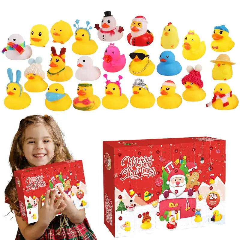 Calendrier de l'Avent canards en caoutchouc – 24 modèles