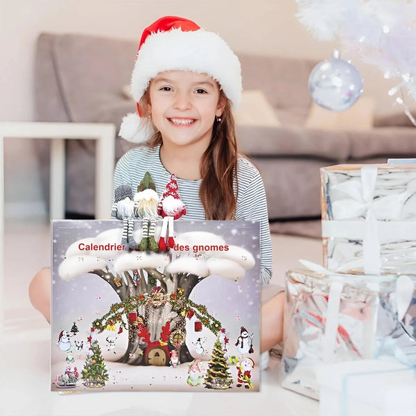 Calendrier de l'Avent gnomes – 24 lutins en peluche de 30 cm