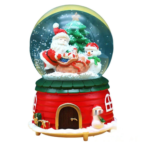 Boule à neige musicale Père Noël – Mélodie et flocons
