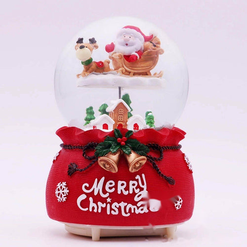Boule à neige musicale Père Noël – Mélodie et flocons