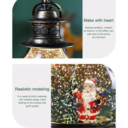 Boule à neige lumineuse – Décoration de Noël scintillante