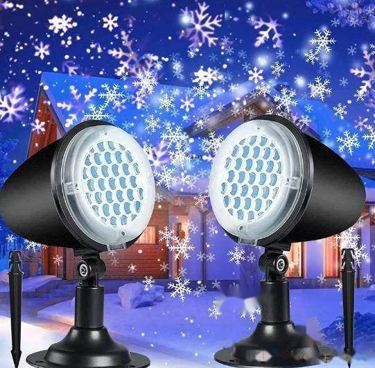 Projecteur flocons de neige – Neige animée pour Noël