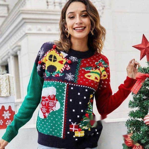 Pull de Noël moche femme – Style décalé et festif