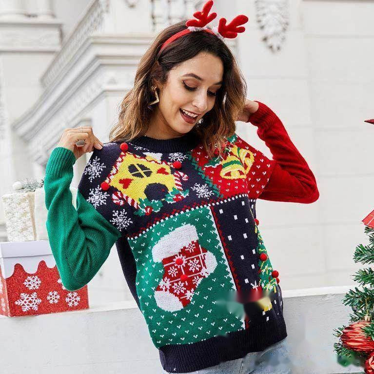 Pull de Noël moche femme – Style décalé et festif