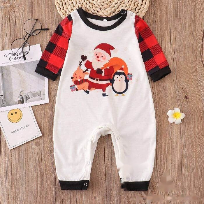 Pyjama de Noël famille Père Noël – Tailles bébé à 3XL