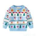 Pull de Noël enfant bleu ou rose – Tenue de fête