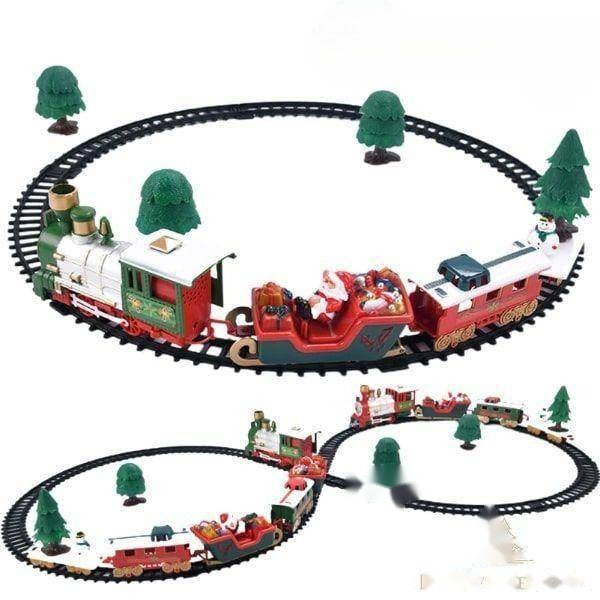 Train de Noël électrique à piles – Autour du sapin