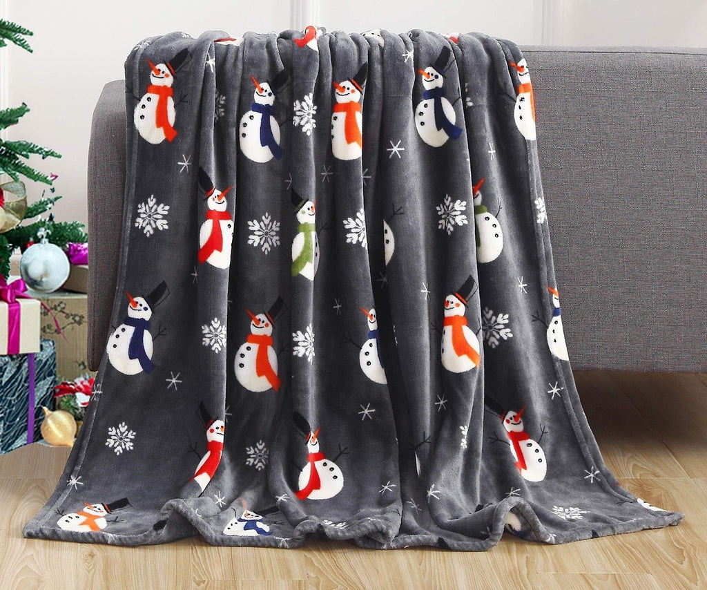 Couverture polaire de Noël pour enfant – motifs dessin animé
