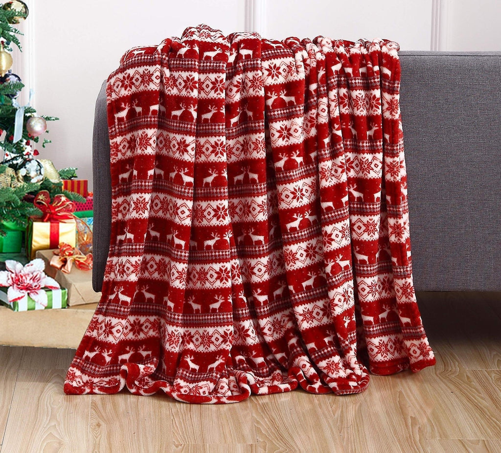 Couverture polaire de Noël pour enfant – motifs dessin animé