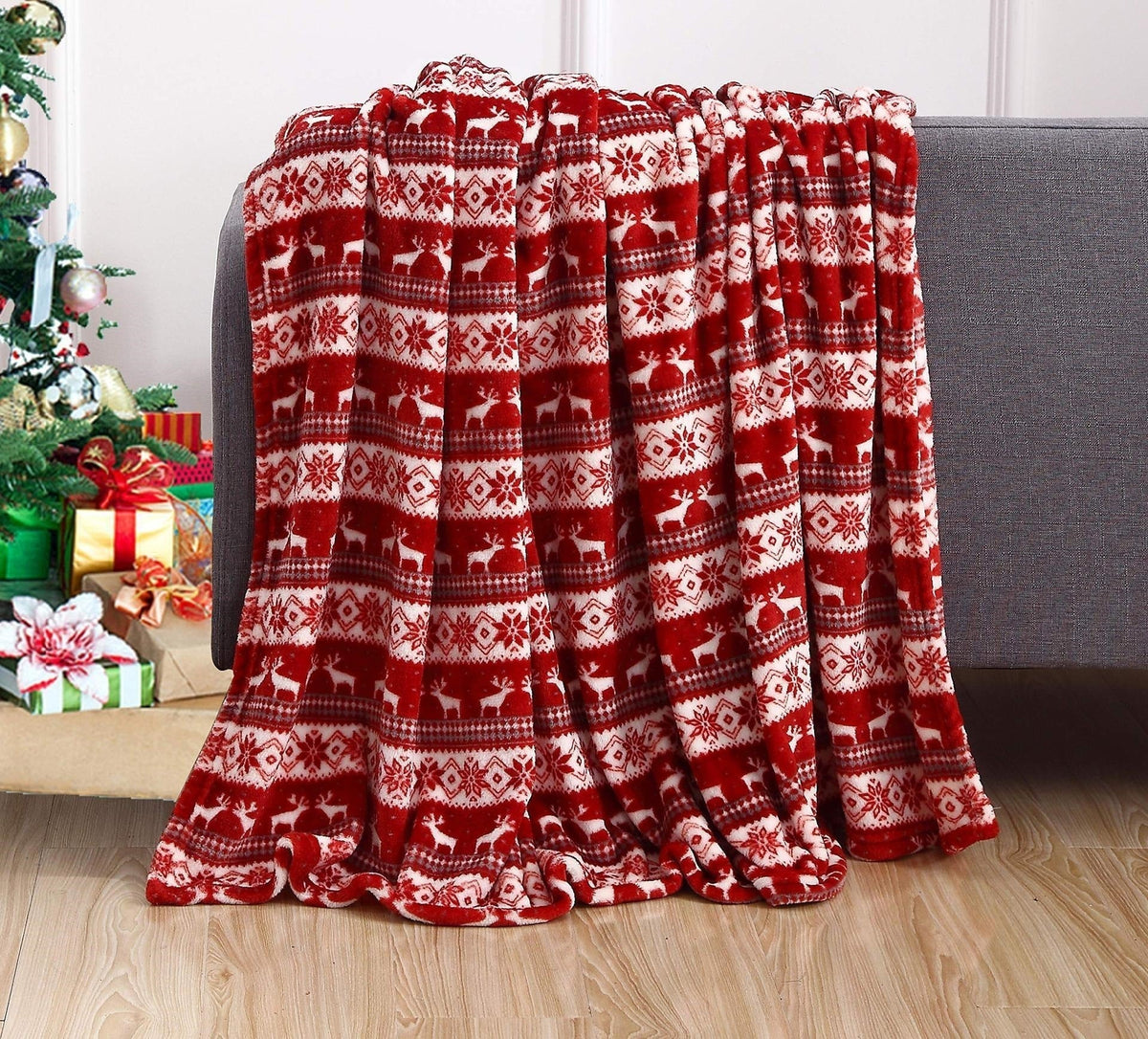 Couverture polaire de Noël pour enfant – motifs dessin animé