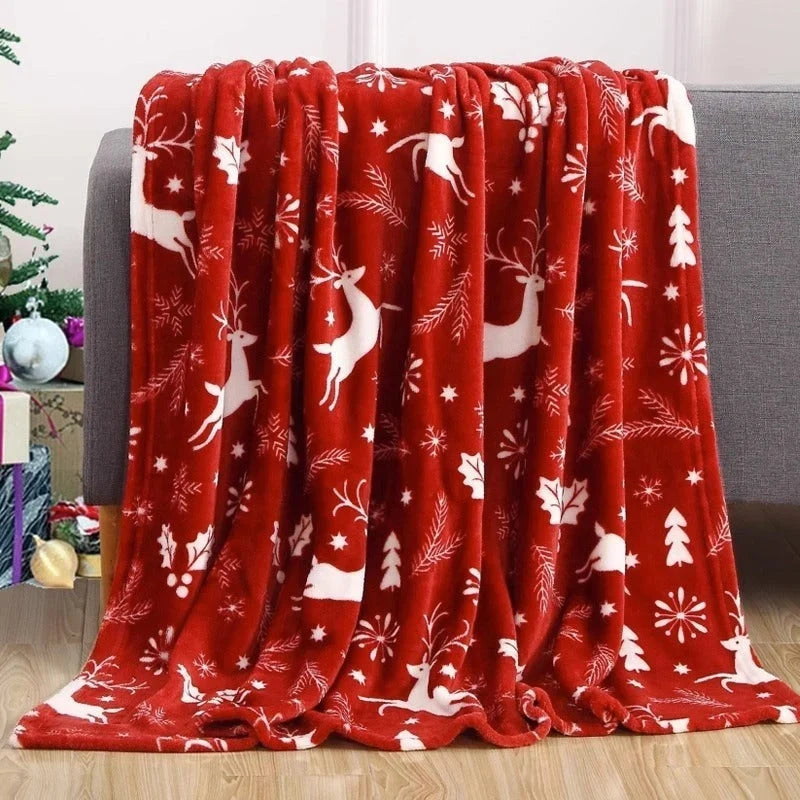 Couverture polaire de Noël pour enfant – motifs dessin animé