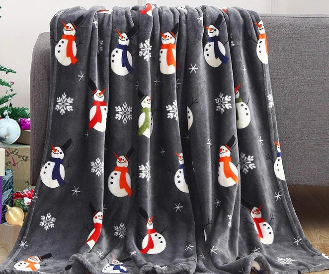 Couverture polaire de Noël pour enfant – motifs dessin animé