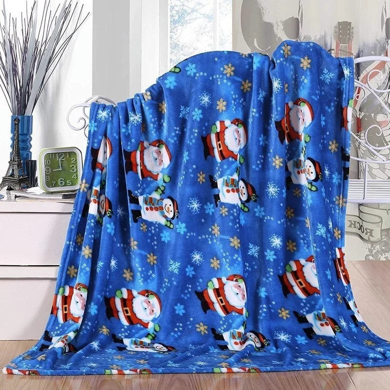 Couverture polaire de Noël pour enfant – motifs dessin animé