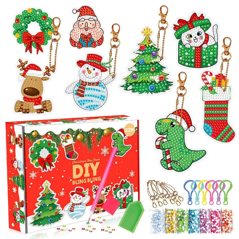 Kit de broderie diamant de Noël – ornements à créer soi-même