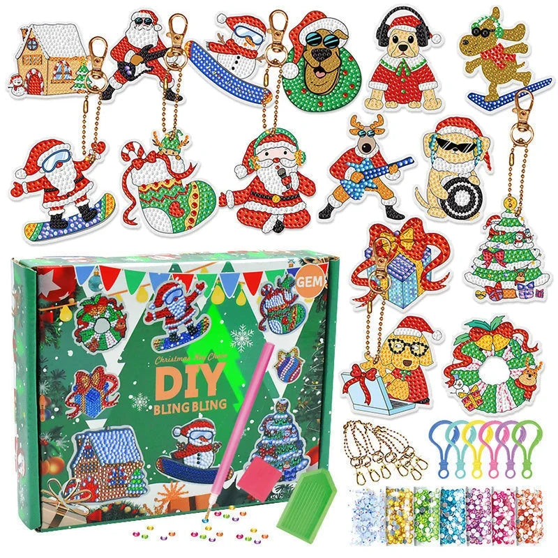 Kit de broderie diamant de Noël – ornements à créer soi-même