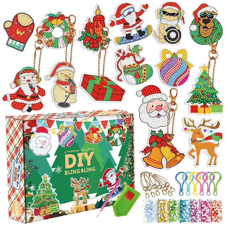 Kit de broderie diamant de Noël – ornements à créer soi-même