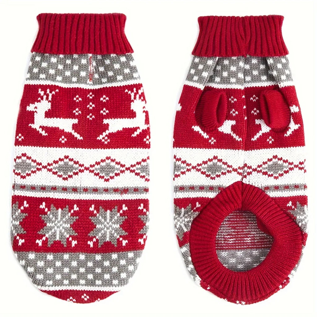 Pull de Noël pour chien en maille – tailles S à XL