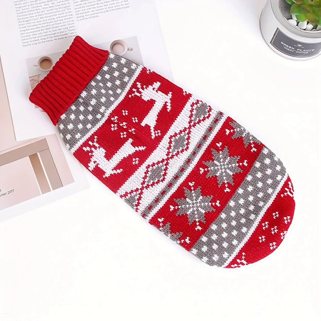Pull de Noël pour chien en maille – tailles S à XL