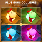 Veilleuse renne pour enfant – silicone, LED rechargeable USB