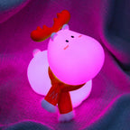 Veilleuse renne pour enfant – silicone, LED rechargeable USB