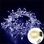 Guirlande LED cluster sur fil argenté – Intérieur et extérieur