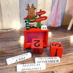 Calendrier de l'Avent mini en bois – compte à rebours 14 × 7 cm