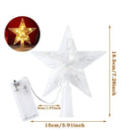 Cimier de sapin lumineux LED – fonctionne sur piles