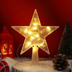 Cimier de sapin lumineux LED – fonctionne sur piles