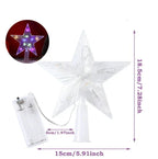 Cimier de sapin lumineux LED – fonctionne sur piles