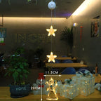 Décoration lumineuse de fenêtre à ventouse – LED blanc chaud