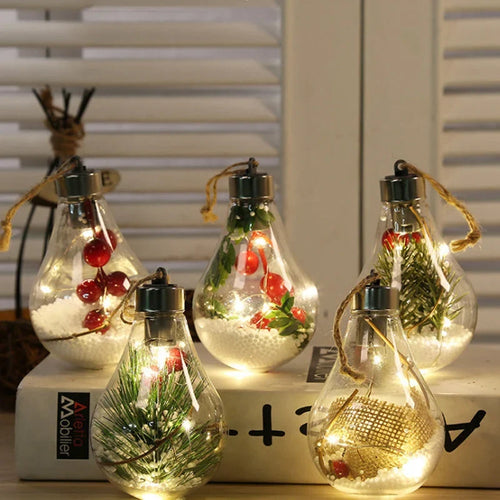 Ampoule décorative LED à suspendre – mini-paysage de Noël
