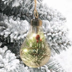 Ampoule décorative LED à suspendre – mini-paysage de Noël
