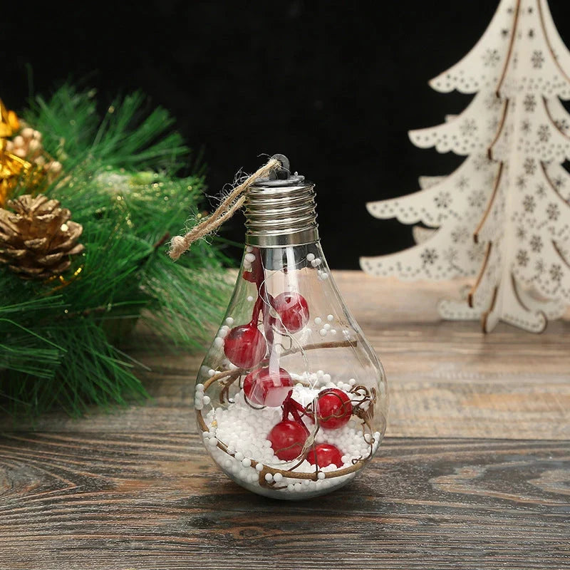 Ampoule décorative LED à suspendre – mini-paysage de Noël