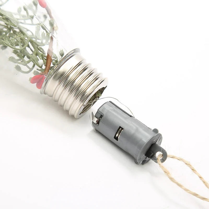 Ampoule décorative LED à suspendre – mini-paysage de Noël