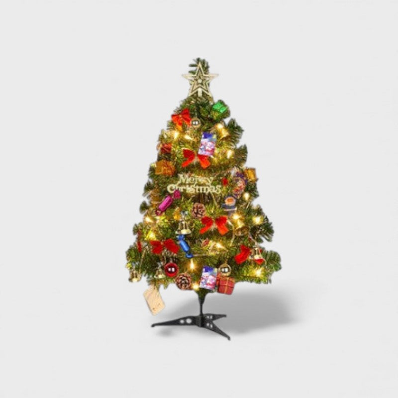 Mini sapin de Noël lumineux décoré – 50 ou 60 cm